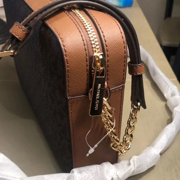 Michael Kors Brown and Tan Crossbody Bag - Picture 7 of 9